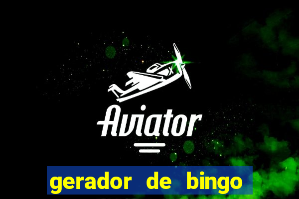 gerador de bingo de palavras