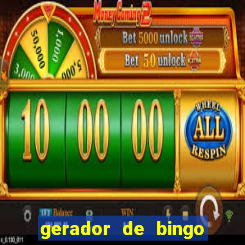 gerador de bingo de palavras