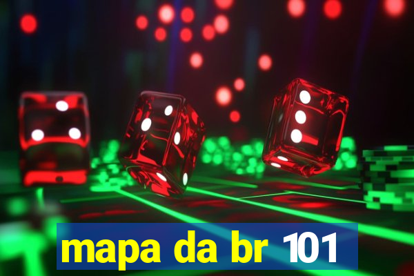 mapa da br 101