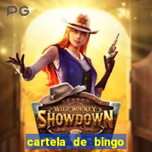 cartela de bingo cha de panela